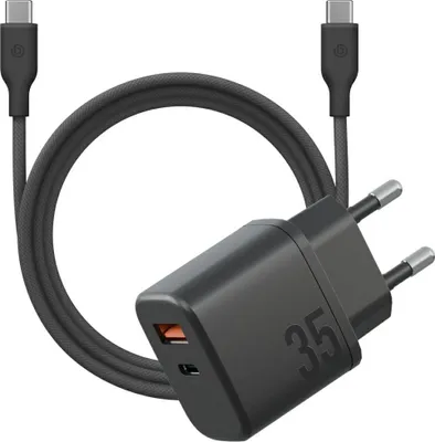 Zdjęcie produktu dla Ładowarka Bazic Goport Velox Kit GaN 35W czarny