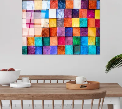 Image de Wallity, UV-226 70 x 100, Peinture décorative en verre trempé, 100 % verre trempé, multicolore, 70 x 100 cm