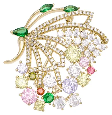 Image de Broche pour femme Dulcey - Or, Taille unique