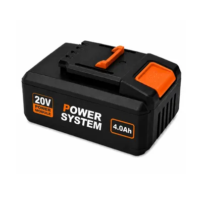 Produktbild von 20V 4.0Ah Akku kompatibel mit Worx PowerShare System – Li-Ion Ersatzakku mit LED-Ladestandsanzeige, hohe Leistung & lange Laufzeit