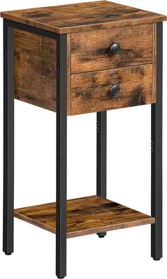 Produktbild von Hochbeistelltisch mit 2 Ladestationen und Holzunterfachplatten, dunkelbraune Banktisch - EBF72BZ01