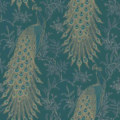 Produktbild von Rasch | Selection | 405804 | Vliestapete | Muster & Motive | 10.05 x 0.53 m | Blau | Gold | Wohnzimmer | Flur | Büro | Küche | Wohnräume