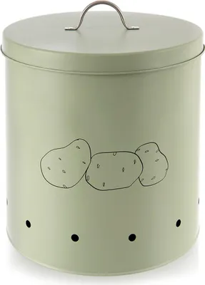 Immagine prodotto di Contenitore per frutta e verdura in metallo, verde, 8,7 l