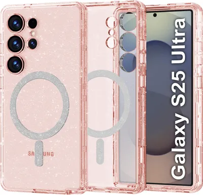 Immagine prodotto di Etui do Samsung S25 Ultra BROKATOWE do MagSafe CLEAR SHINE + SZKŁO NA EKRAN