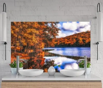 Produktbild von Myphotostation Rückwand aus gehärtetem Glas, 30,5 x 25,4 cm (B x H), als Wandschutz und Herd-Wandpaneel
