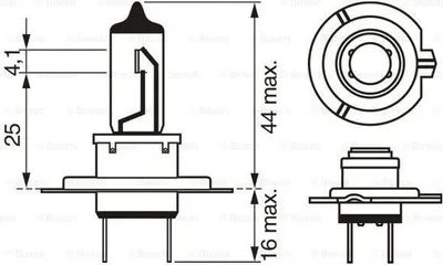 Produktbild von Bosch Glühlampe, Fernscheinwerfer  1 987 302 075