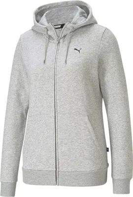 Zdjęcie produktu dla PUMA ESS Full-Zip Hoodie Damen jasnoszary wrzos-kot L