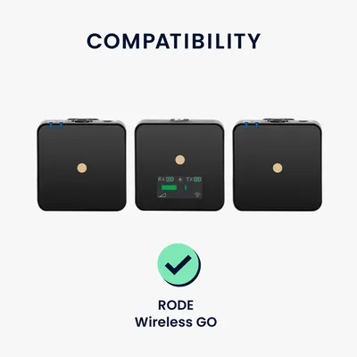 Produktbild von kwmobile Hülle kompatibel mit RODE Wireless Go Hülle - Weiches Silikon Cover für Mini Mikrofon - Case in Pfefferminzgrün