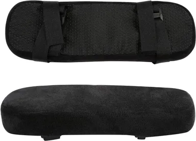 Produktbild von Armsteunpadden ergonomisch, 2 Stück, 25,4 x 8 x 3 cm, für Bürostuhl und Gamingstuhl