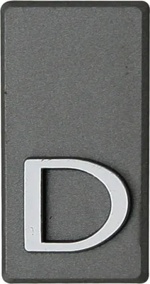 Produktbild von DOMINO Buchstabe Briefkasten Selbstklebend – D | 3D Türbuchstabe Aufkleber | Hausbuchstabe Klebend | Klebebuchstaben Wetterfest | Buchstaben zum Aufkleben | Buchstabenschild | PCV | GRAPHIT