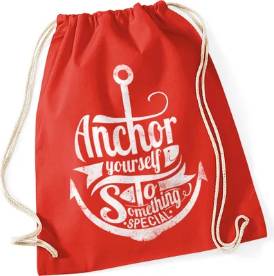 Produktbild von Turnbeutel Anker Hipster Beutel Tasche Anchor Jutebeutel Stringbag Beuteltasche
