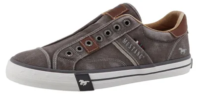 Produktbild von Mustang Herren Sneaker sportlicher Slipper in Jeans-Optik 26M0151004, Größe:45 EU, Farbe:Grau