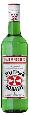 Obrázek produktu pro Maltský kříž Maltský akvavit s panákem v balení | 40 % obj. | 0,7 l