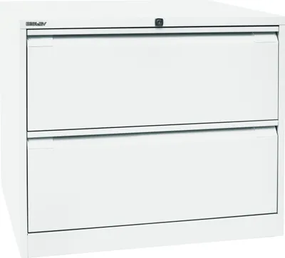 Produktbild von Bisley Hängeregistratur Schrank - 2 Schübe - Farbe: Verkehrsweiß
