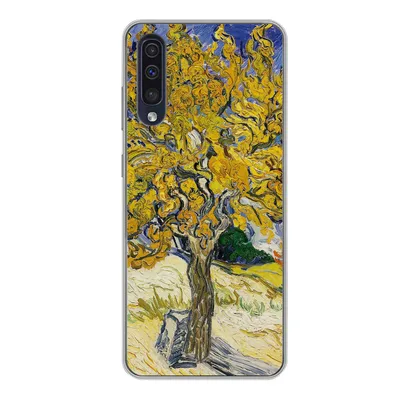 Produktbild von MuchoWow® Handyhülle Schutzhülle Hülle für Samsung Galaxy A50 Maulbeerbaum - Vincent van Gogh Silikon Softcase Handy Hülle - Mobiltelefonhülle