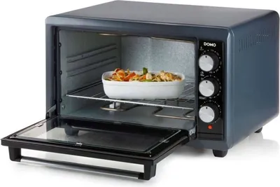 Produktbild von Domo DO518GO, 38 l, Schwarz, Blau, Freistehend, Drehregler, 30 - 250 °C, 90 min