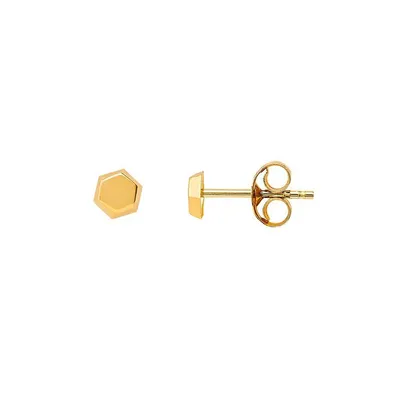 Produktbild von Xenox XG9K4088G  Ohrstecker Ohrringen Damen Mädchen Sechseck Gelbgold 375/-