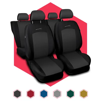 Produktbild von Autositzbezüge Universal Schonbezüge Sitzauflage PKW Schonbezug Polyester Grau