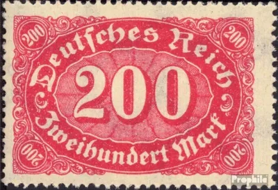 Produktbild von Briefmarken Deutsches Reich 1922 Mi 248a  gestempelt Ziffern Ergänzungs-Werte