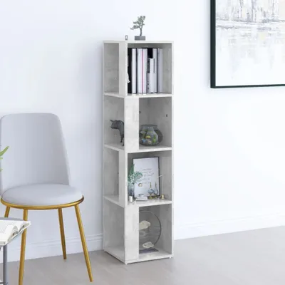 Obrázek produktu pro rohový regál Concrete Grey 33x33x132 cm Materiál dřevo