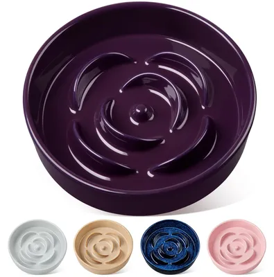 Image de Omgoods - Bol pour chiens de grande taille, en céramique, pour une alimentation lente