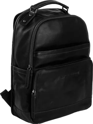 Produktbild von The Chesterfield Brand Rucksack mit Laptopfach Austin Backpack 17,5L Black schwarz