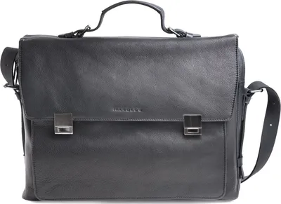 Produktbild von HAROLD'S Leder Businesstasche Laptoptasche mit Laptopfach Ivy Lane Notebook Briefcase Black schwarz