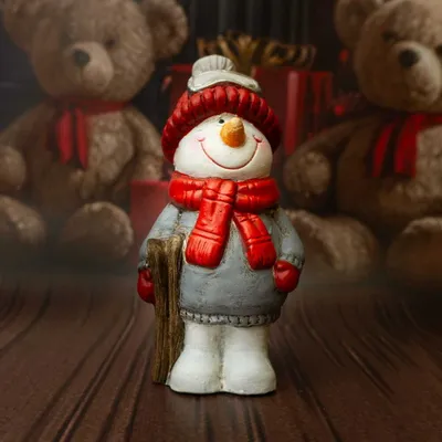 Zdjęcie produktu dla Figurka dekoracyjna bałwanek 14,6 cm Solis Decor