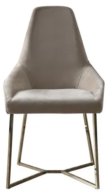 Produktbild von Lehnstuhl Esszimmerstuhl Luxus Beige Lehnstuhl Stuhl Stühle Modern Design Möbel