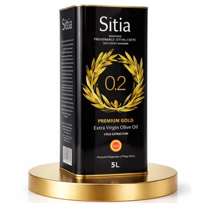 Zdjęcie produktu dla Grecka oliwa z oliwek extra virgin PDO Sitia 0,2% 5 l puszka