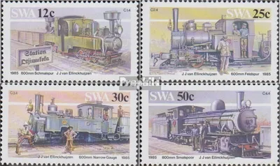 Produktbild von Briefmarken Namibia - Südwestafrika 1985 Mi 575-578 (kompl.Ausg.) FDC Schmalspurlokomotiven