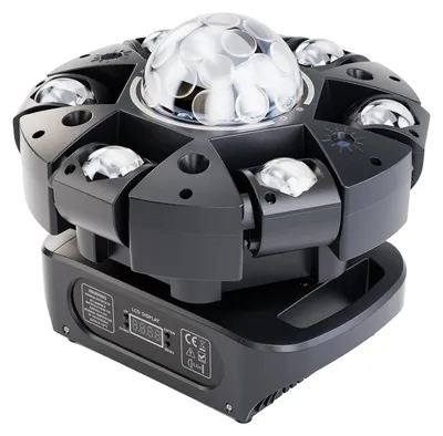 Produktbild von Bühneneffektlichter, RGBW-LEDs, mehrere Steuerungsmodi, schwarz, EU-Stecker