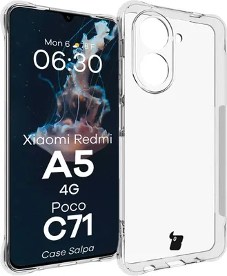 Produktbild von Flexible Handyhülle für Xiaomi Redmi A5 4G / POCO C71 4G, Bizon Case Salpa, Transparent
