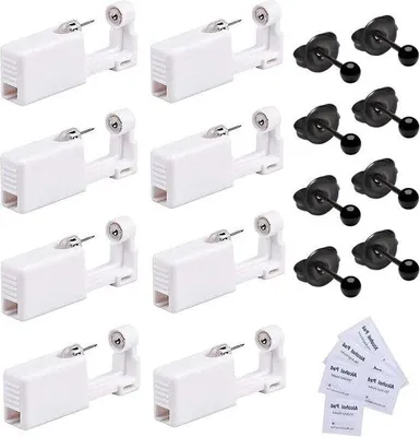 Produktbild von 8 Stk. Ohrlochpistolen, Edelstahl, Steril, Wegwerfset