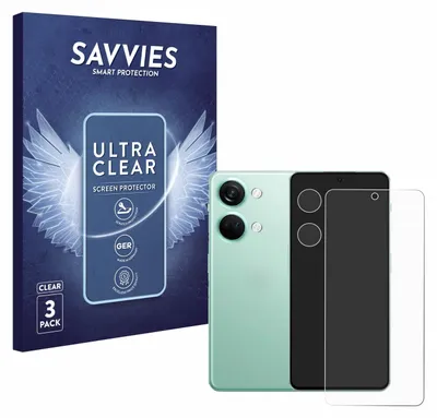 A product shot featuring a phone screen protector package and a smartphone.