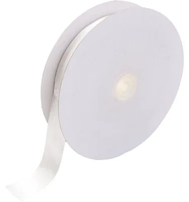 Produktbild von Satinband, B 25 mm, Weiß, 50 m/ 1 Rolle [HOB-778901]