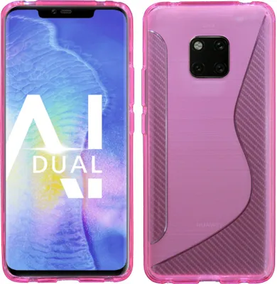 Produktbild von Huawei Mate 20 PRO Silikon Hülle S-Line Cover Case Bumper Pink