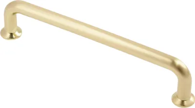 Produktbild von GTV - Möbelgriff NORD | Griff Griffe Möbelgriffe | Lange 14,6 cm| Bohrlochabstand 12,8 cm |ZnAl |Gold gebürstet