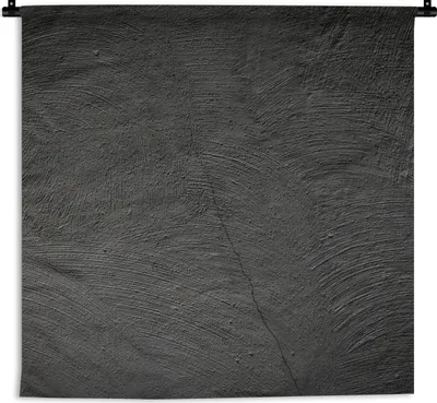 Produktbild von MuchoWow® Wandteppich Wandbehang Konkreter Druck - Industriell - Schwarz 60x60 cm Tapisserie Dekoration Wandtuch - Dekorationen - Wand Decke