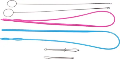 Image de Kit de 6 boucles à coudre, acier inoxydable et résistant à la déformation, outils de couture ménagers pour les projets de bricolage
