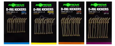 Produktbild von Korda Kickers D Rig Brown - 10 D-Rig Kickers, Größe:Small