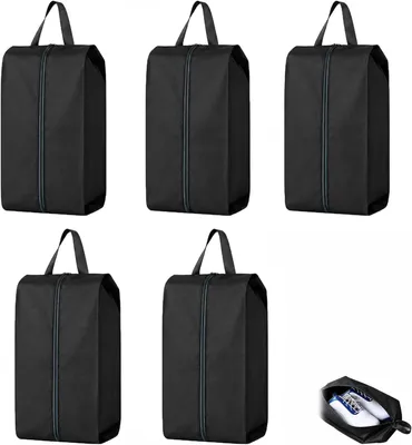 Produktbild von Schuhtaschen 5er Set, wasserabweisend, staubdicht, Oxford-Gewebe, Reistasche