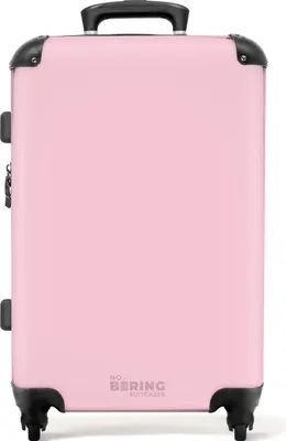 Produktbild von NoBoringSuitcases.com® Großer Koffer - Pastellrosa - Kombinationsschloss TSA - Hartschalen Trolley 4 Rollen - 72 liter - Reisekoffer - 66 cmKoffer Mittelgroß 67x43x25 cm, 72L,