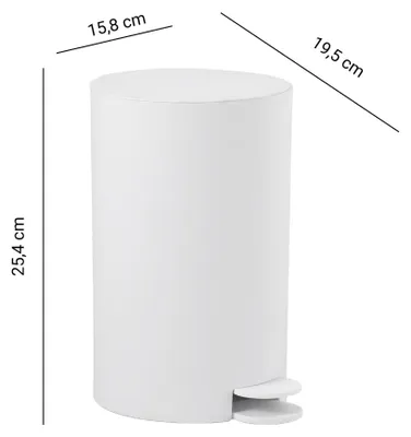 Produktbild von Gedy Sharon Treteimer mit Deckel 3 l