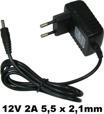 Produktbild von 12V 2A 5,5mm x 2,1mm Universal Netzteil Stromadapter ersetzt RS-AB02J00 SAW24-120-2000 LED-FLA2009 LED-FLA2010 S024JV1200200 WA-24E12 Yamaha PA-5, PA-5D, PA-150, PA-150A
