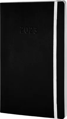 Produktbild von CHRONOPLAN Buchkalender Black&White 2023 A5 schwarz