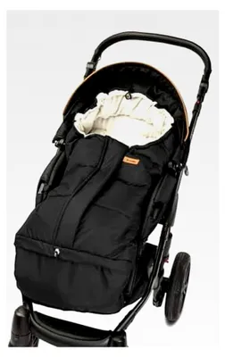Produktbild von Fußsack für Kinderwagen im Winter - Fußsack für Babywanne, Buggy und Schlitten - Warm, mit Reißverschluss, Fleece, wasserabweisendem Außenstoff