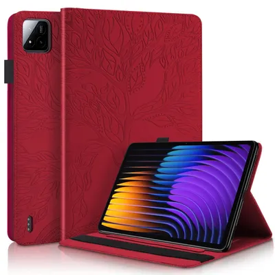 Immagine prodotto di Custodia protettiva per tablet Xiaomi Pad 8 / 8 Pro / Pad 7 / 7 Pro con motivo di alberi, colore rosso