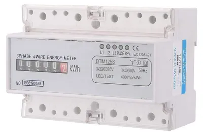 Productafbeelding van 20-80A Driefasige Elektrische Vermogensmeter voor DIN Rail