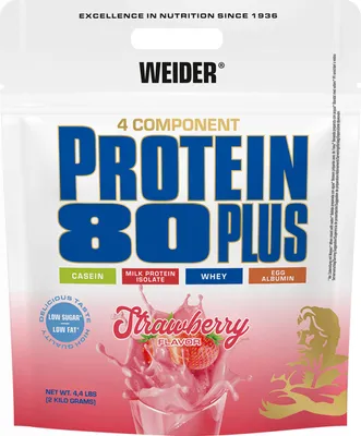 Produktbild von Weider Protein 80 Plus (2000g) Strawberry - Eiweiße - Protein-Mischung